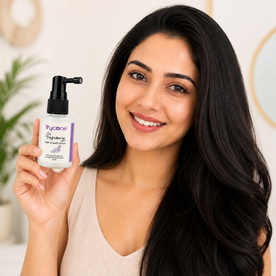 Trycone Rosemary Hair Growth Serum Enrich with Redensyl, Anagain & Other Natural Actives – 30 Ml