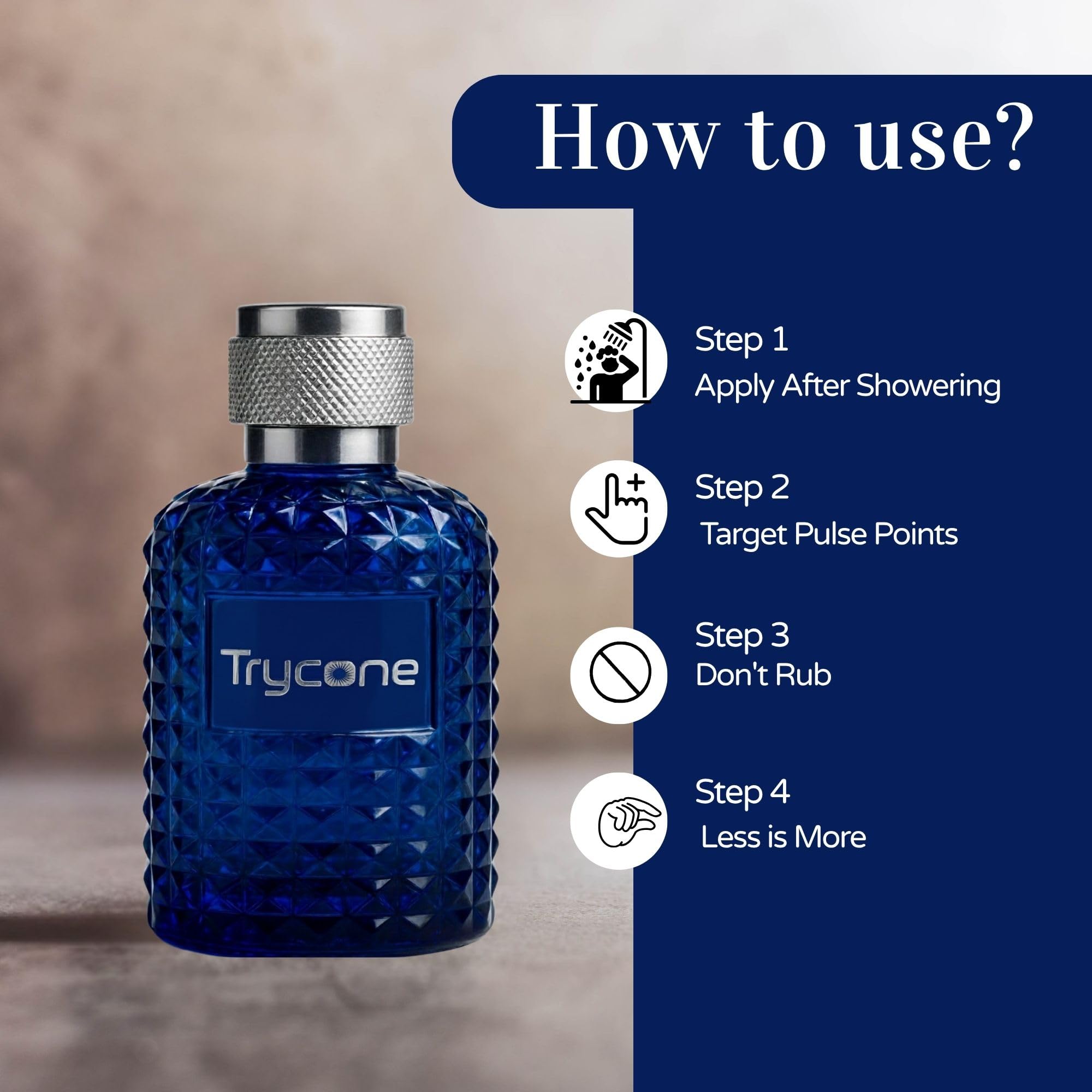 Trycone Bluvaris Perfume for Men - 50 Ml