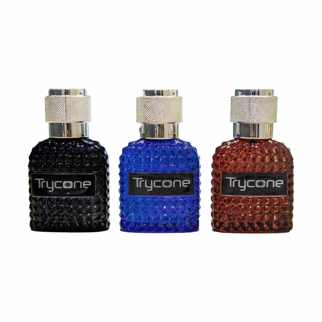 Trycone Perfume Gift Set for Men | Solvante, Bluvaris & Oudelix | Long Lasting Eau de Parfum Pack of 3 (30ml Each)