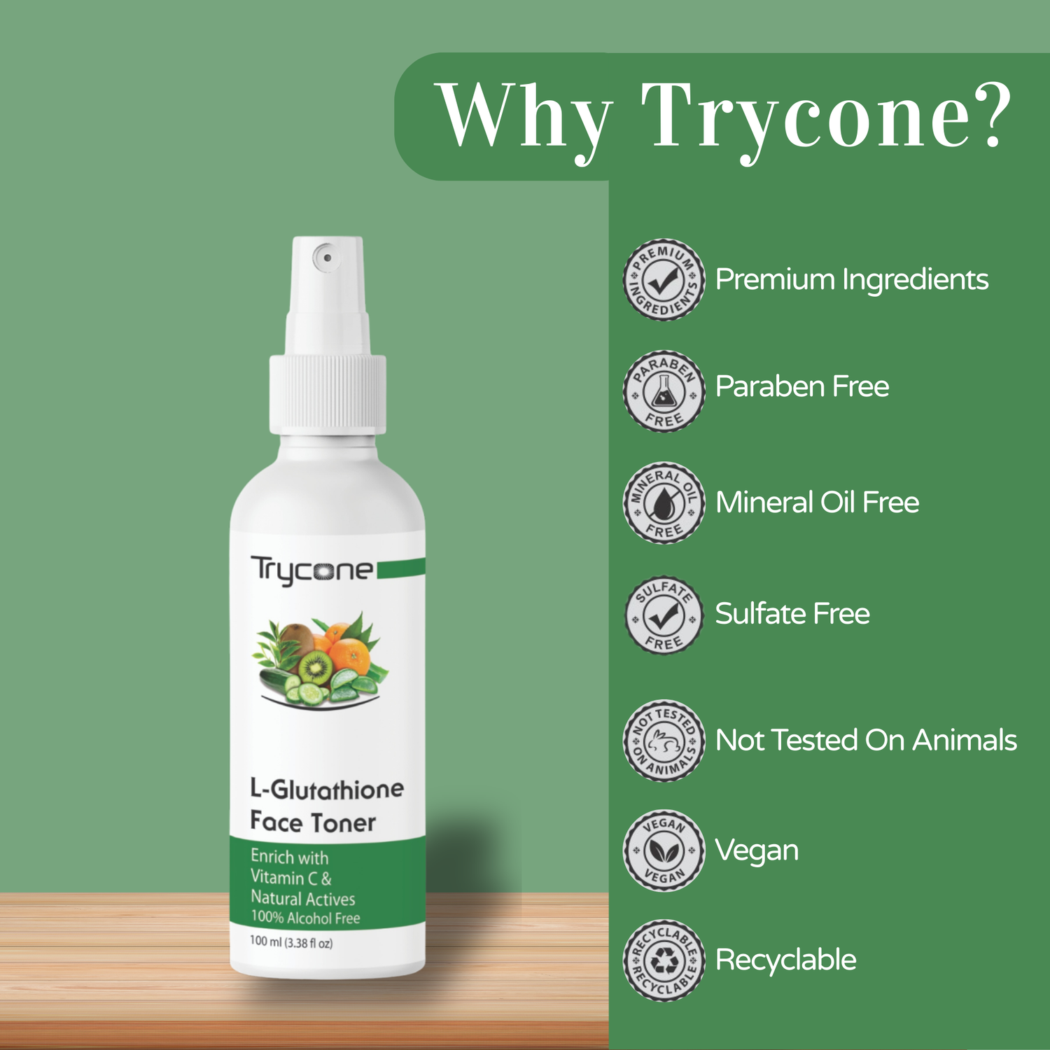 L-Glutathione Face Toner - 100 Ml