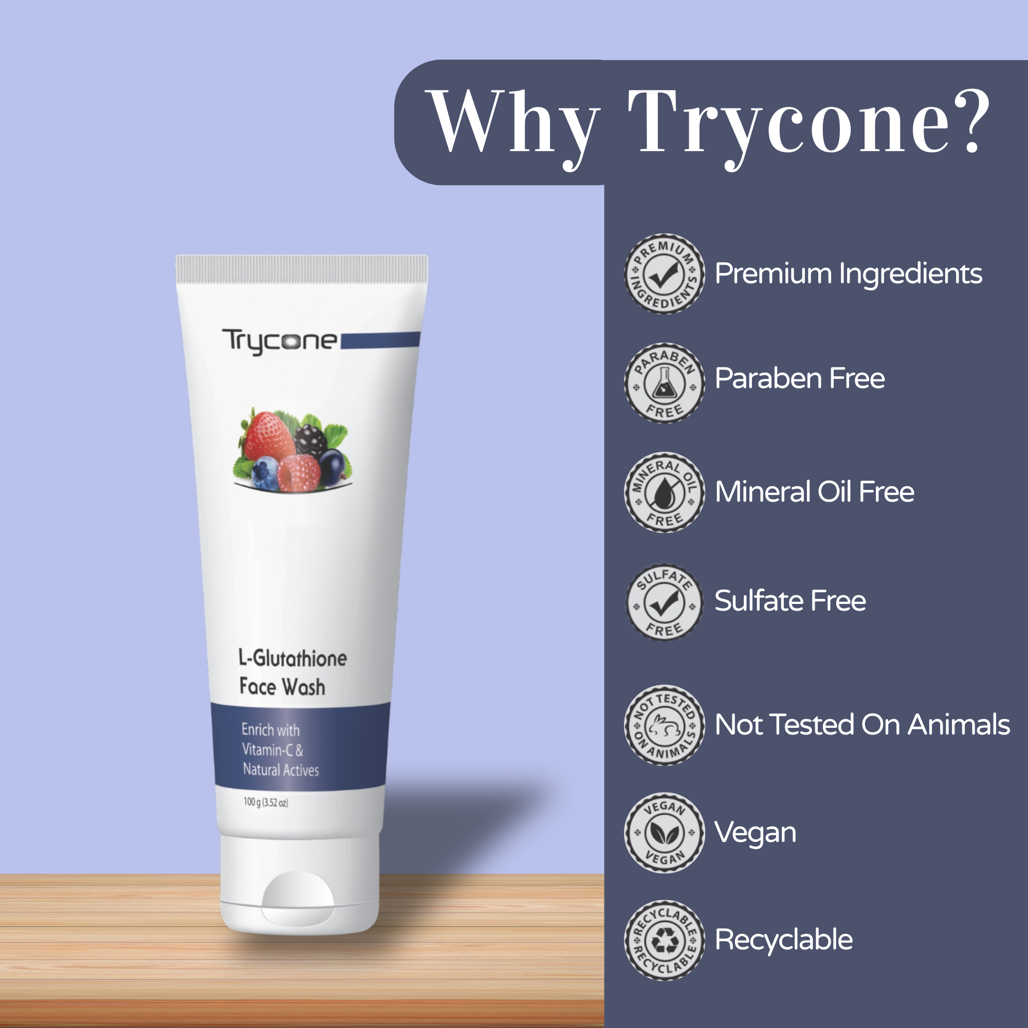 L-Glutathione Face Wash - 100 g