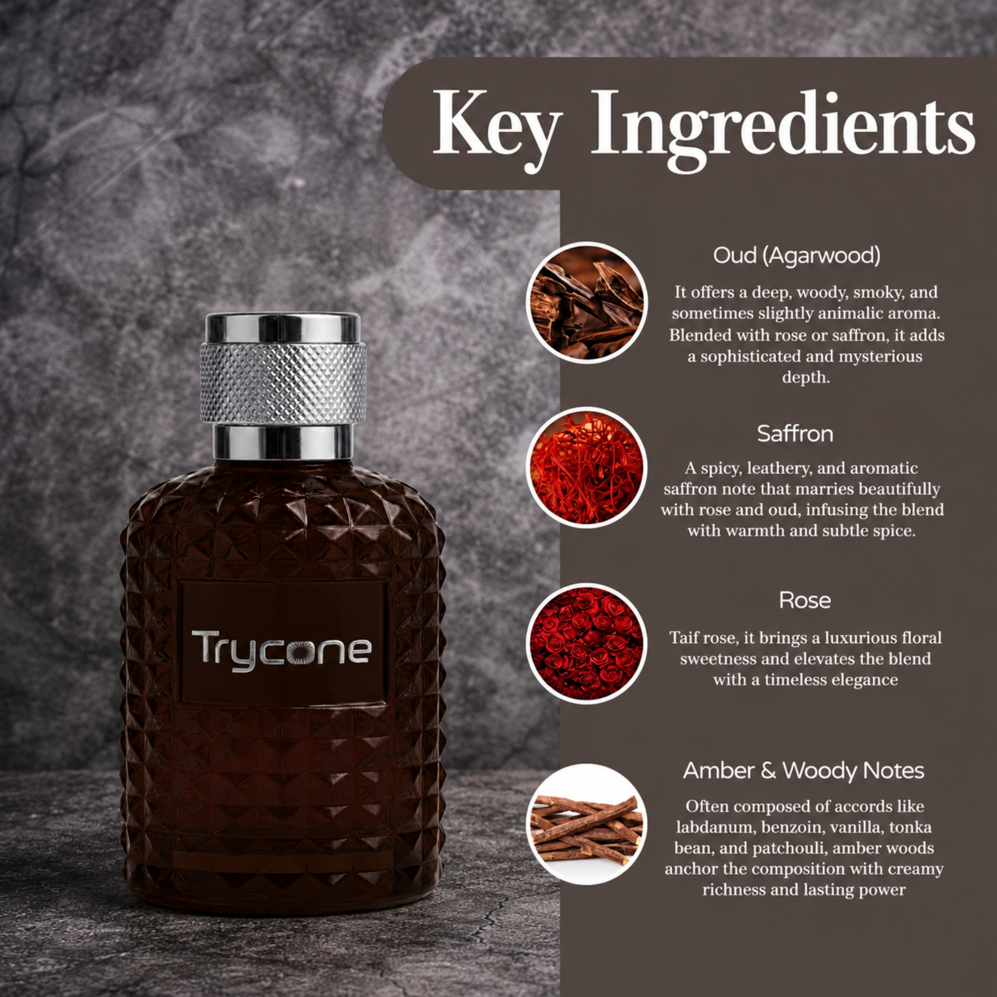 Trycone Oudelix Perfume for Men - 50 Ml