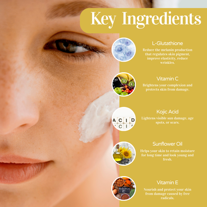 L-Glutathione Skin Whitening Body Yogurt - 200 g