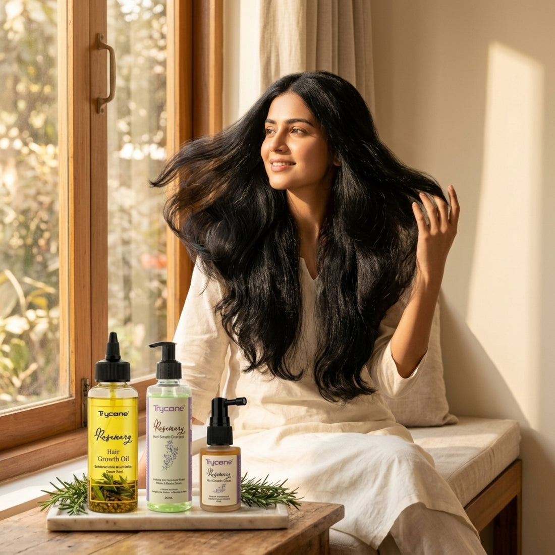 Rosemary Hair Growth Kit &amp; Anti Hair Fall Combo | Includes Shampoo (200ml), Hair Oil (200ml) &amp; Advanced Hair Growth Serum (30ml) with Redensyl &amp; Biotin | Complete 3-Step Hair Regimen for Men &amp; Women
