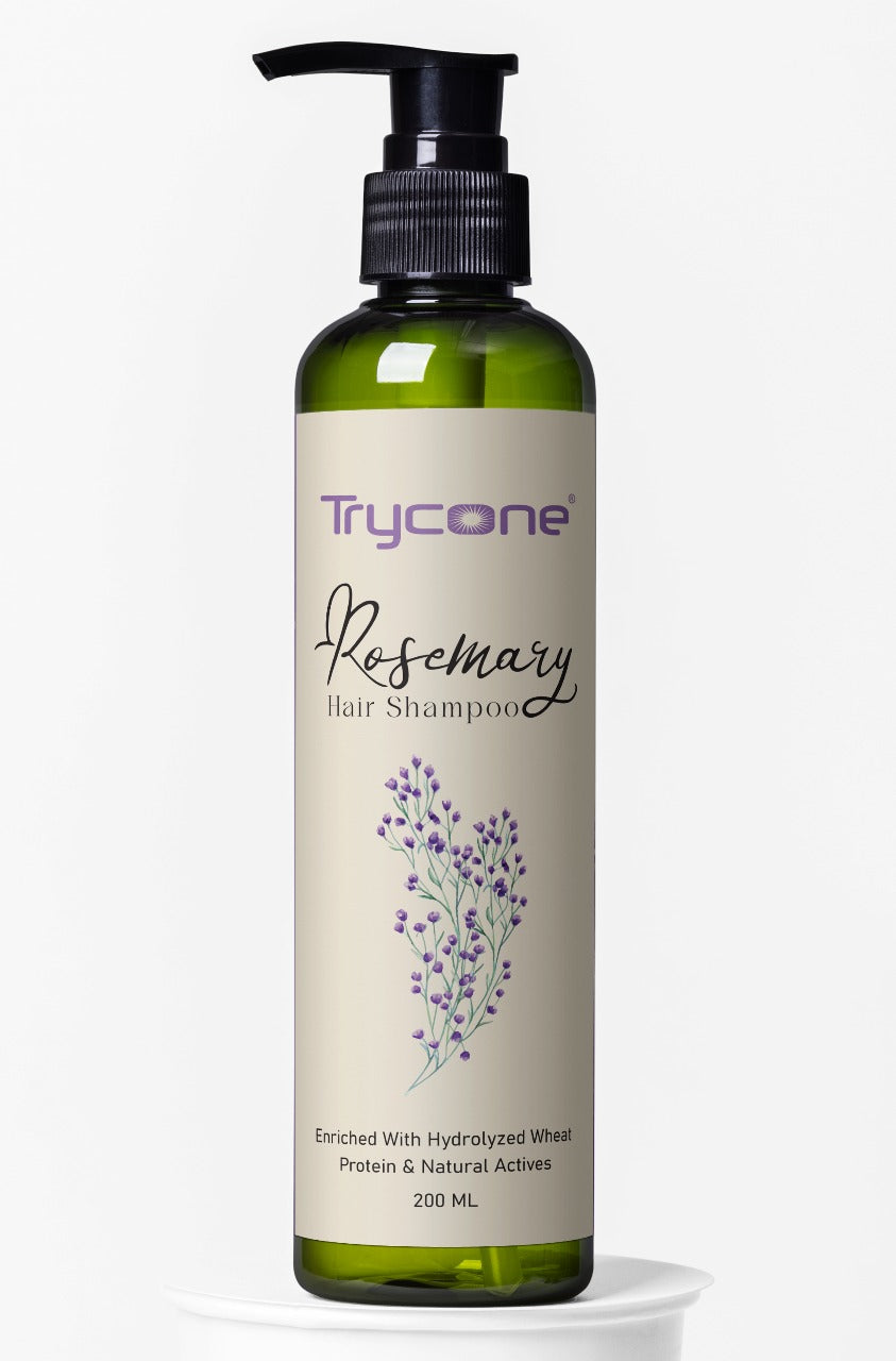 Trycone Rosemary Hair Shampoo Enriched with Hydrolyzed Wheat Protein &amp; Natural Actives – 200 Ml